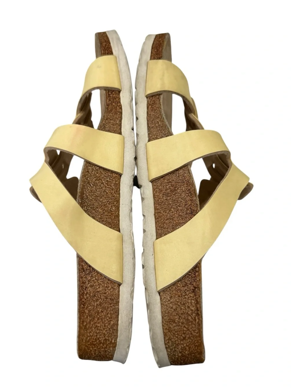 Birki's Birkenstock 230 yellow Arizona double buckle Size 9